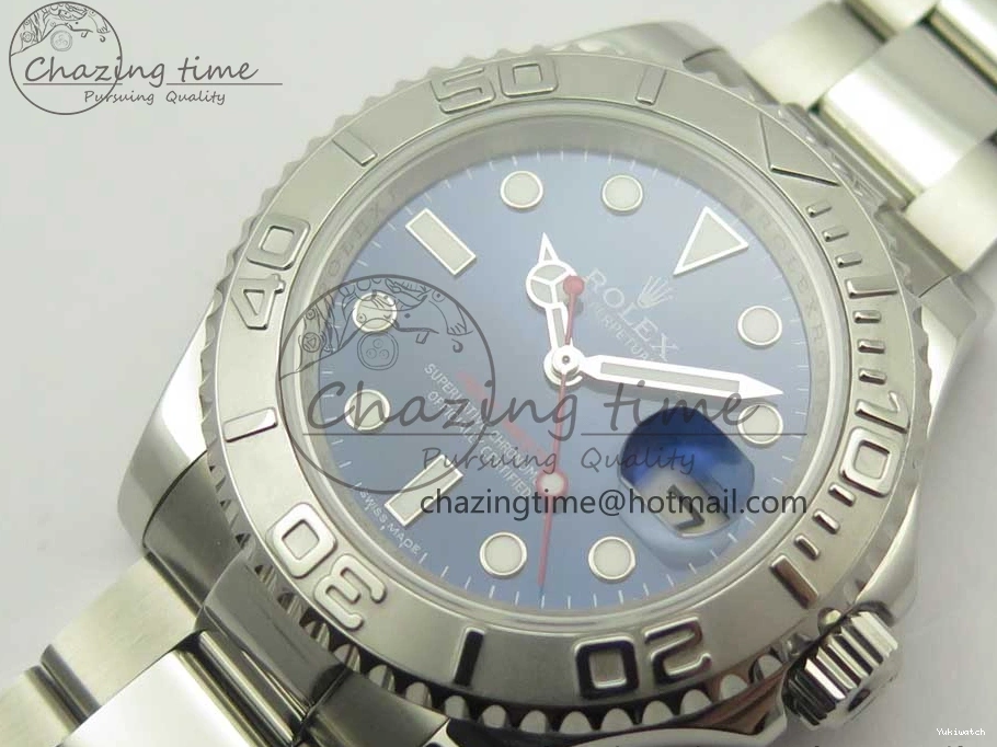 ARF on 1:1 Bracelet Best SH3135 116622 Edition Blue Dial SS Yacht-Master 0115